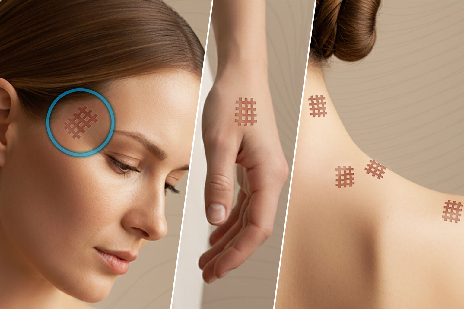 K-Active Crossing Anwendung bei Kopfschmerzen