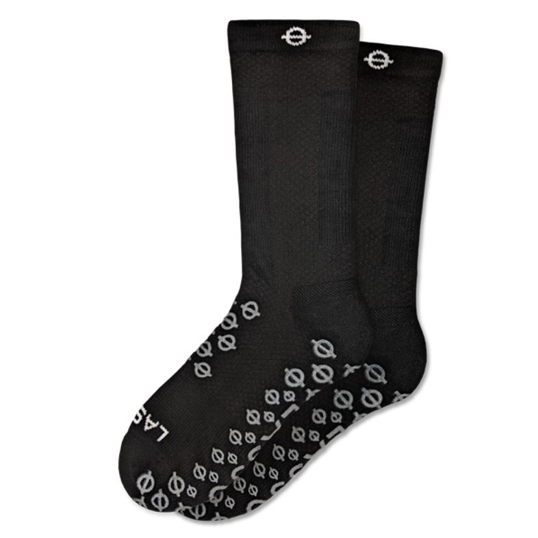 Lasso® compression socks medium length with grip, white