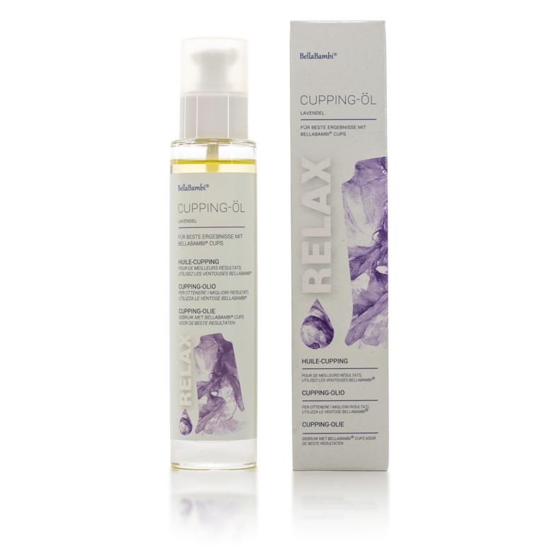 K-Active_12728_BellaBambi_Cupping-Oel_Lavendel_Flasche_Verpackung BellaBambi® Cupping-Öl Lavendel