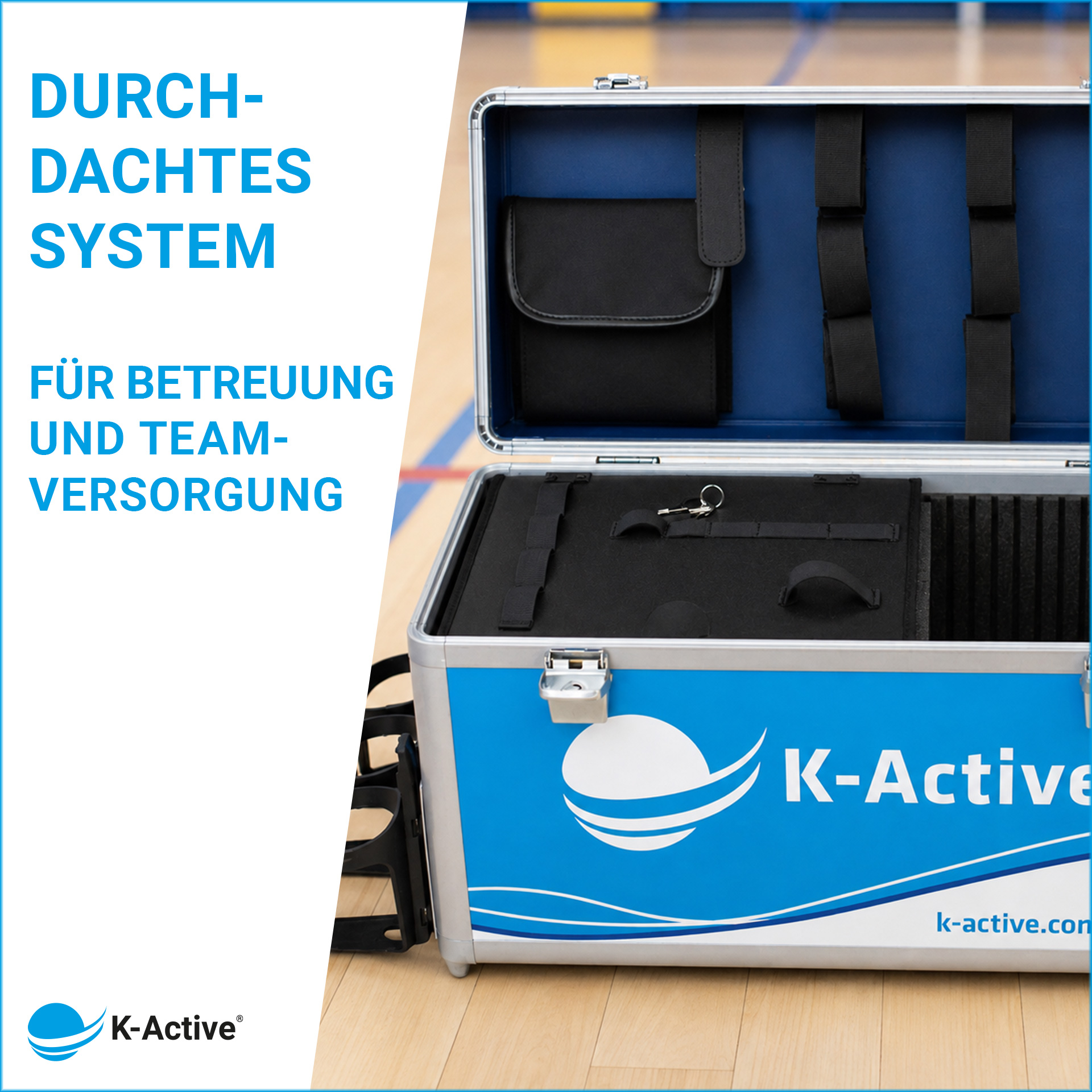 K-Active® Sport case professional incl. 6 drinking bottles