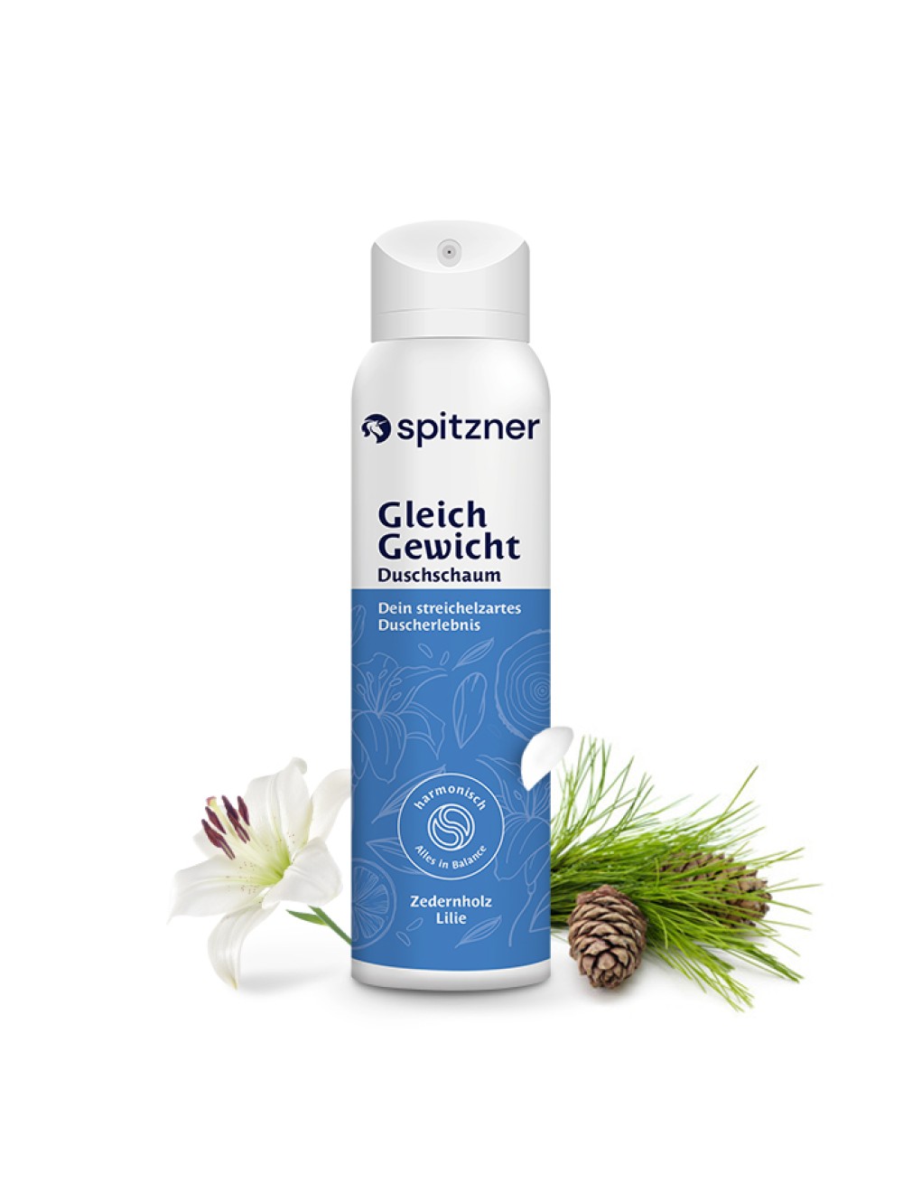 spitzner-duschschaum-gleichgewicht-mit-arrangement Spitzner Duschschaum Gleichgewicht (50 x 150ml)