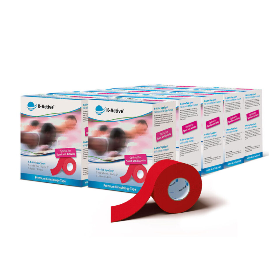 K-Active® Tape Sport 6er-Box 10er SET rot