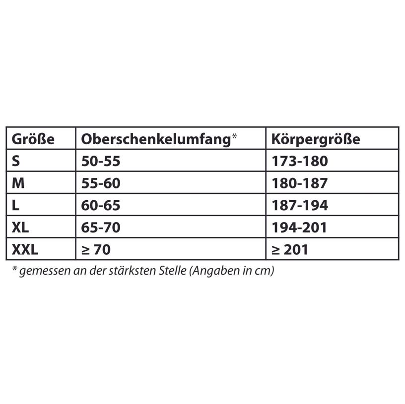 K-Active_58470_Entorch_Action_Shorts_Schwarz_Groessentabelle