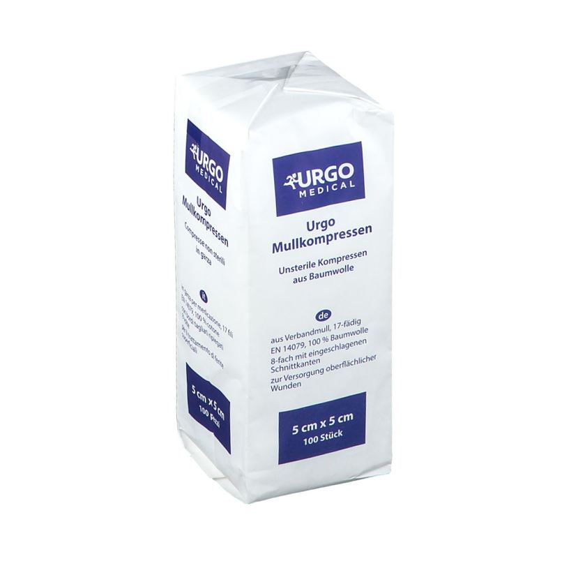 Urgo gauze compresses 7,5 cm x 7,5 cm