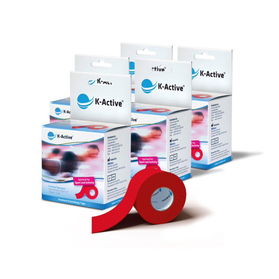 K-Active® Tape Sport 1er-Box Rot 5er SET