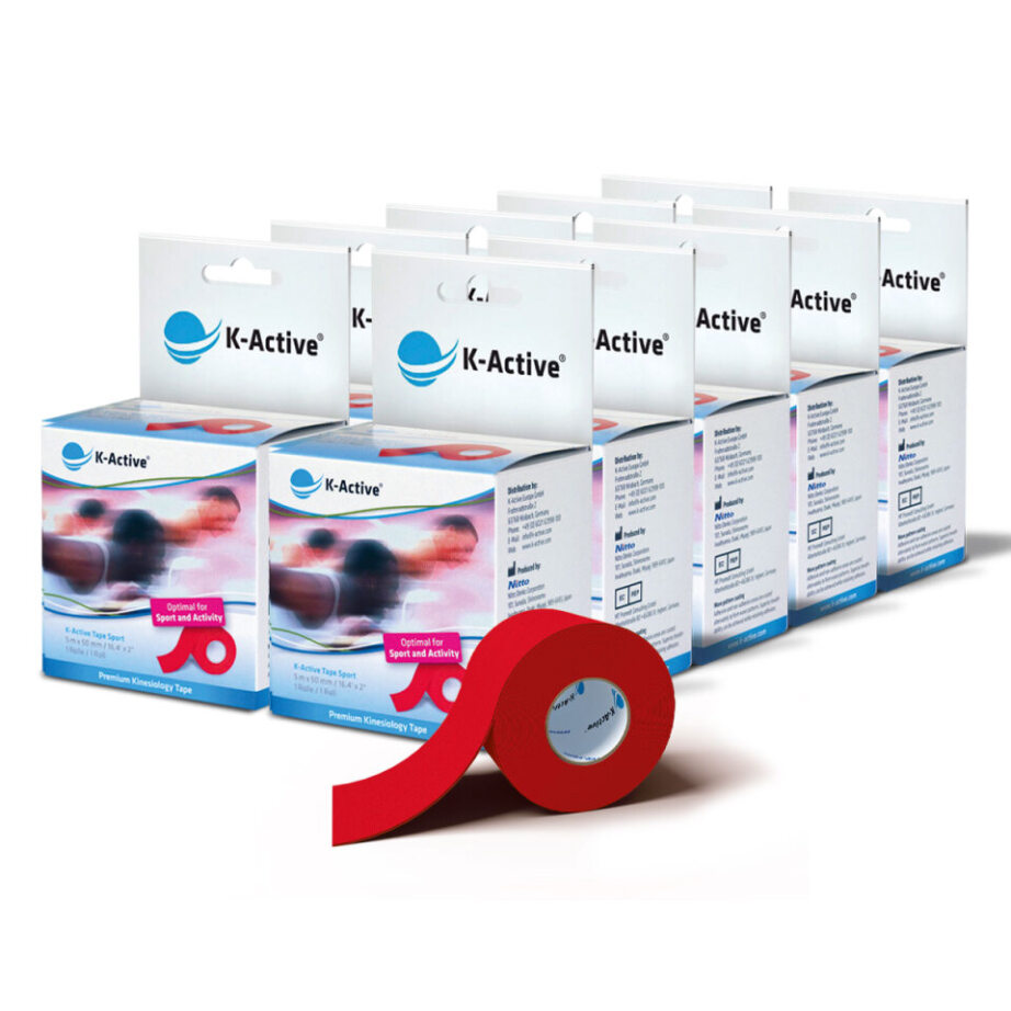 K-Active® Tape Sport 1er-Box Rot 10er SET