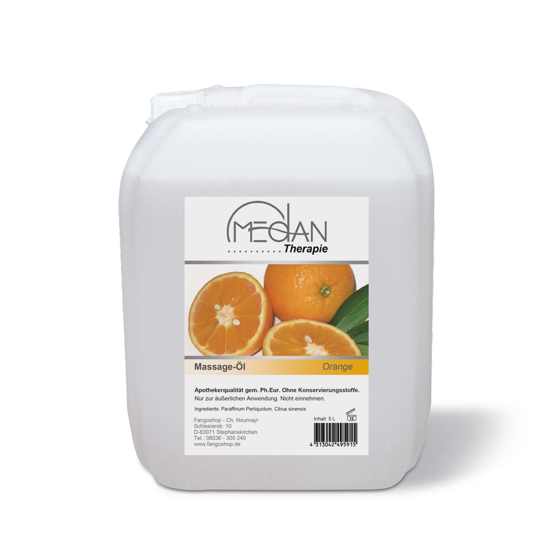 MEDAN® Massage Oil, Orange, 5 Liters