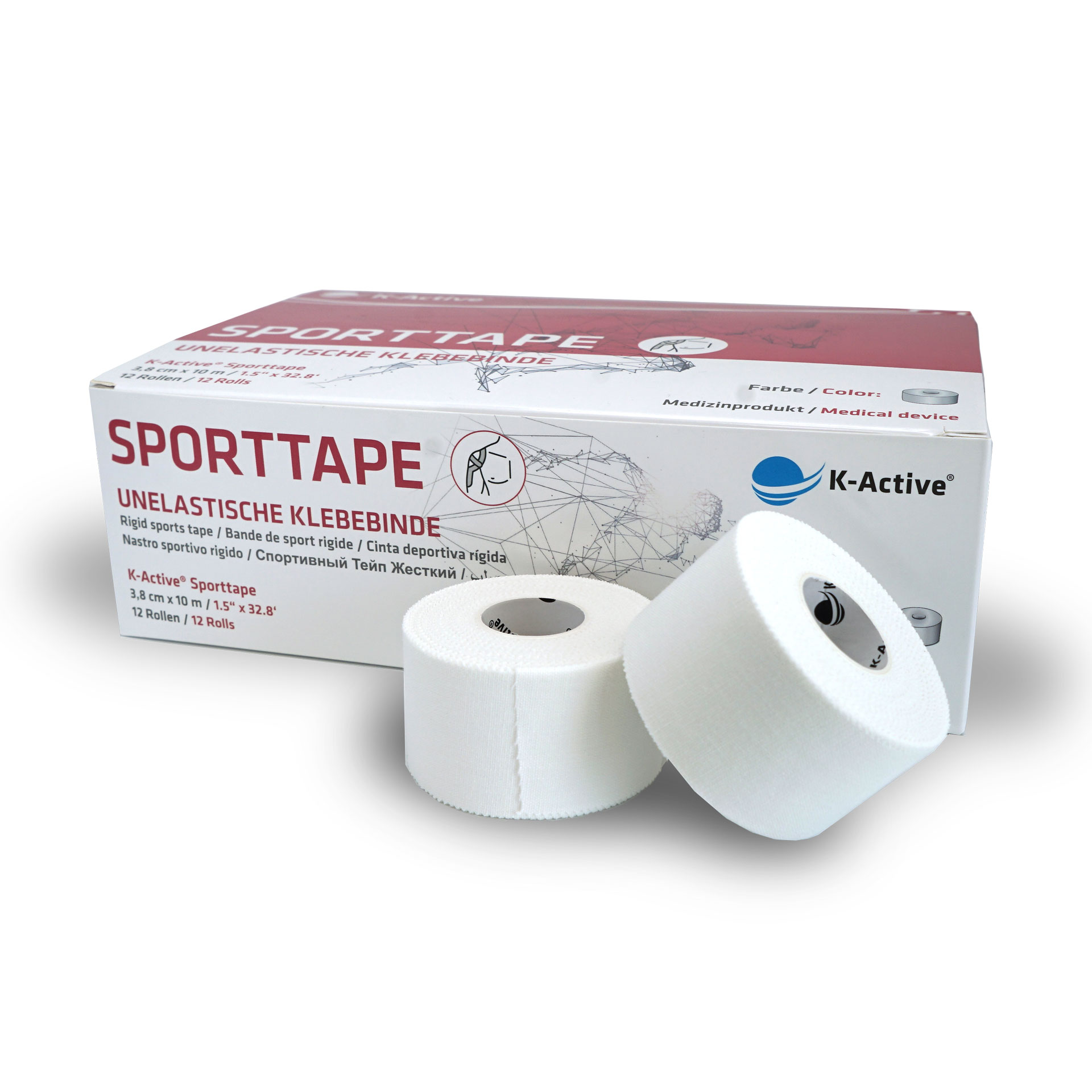 K-Active® Sporttape, 3,8 cm, 12er-Box