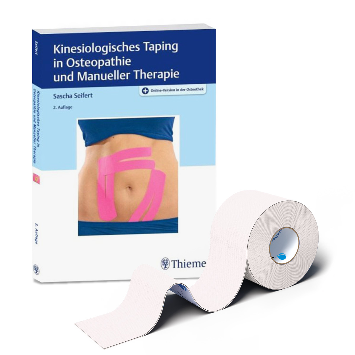 Kinesiologisches Taping in Osteopathie und Manueller Therapie + Tape Sport weiß