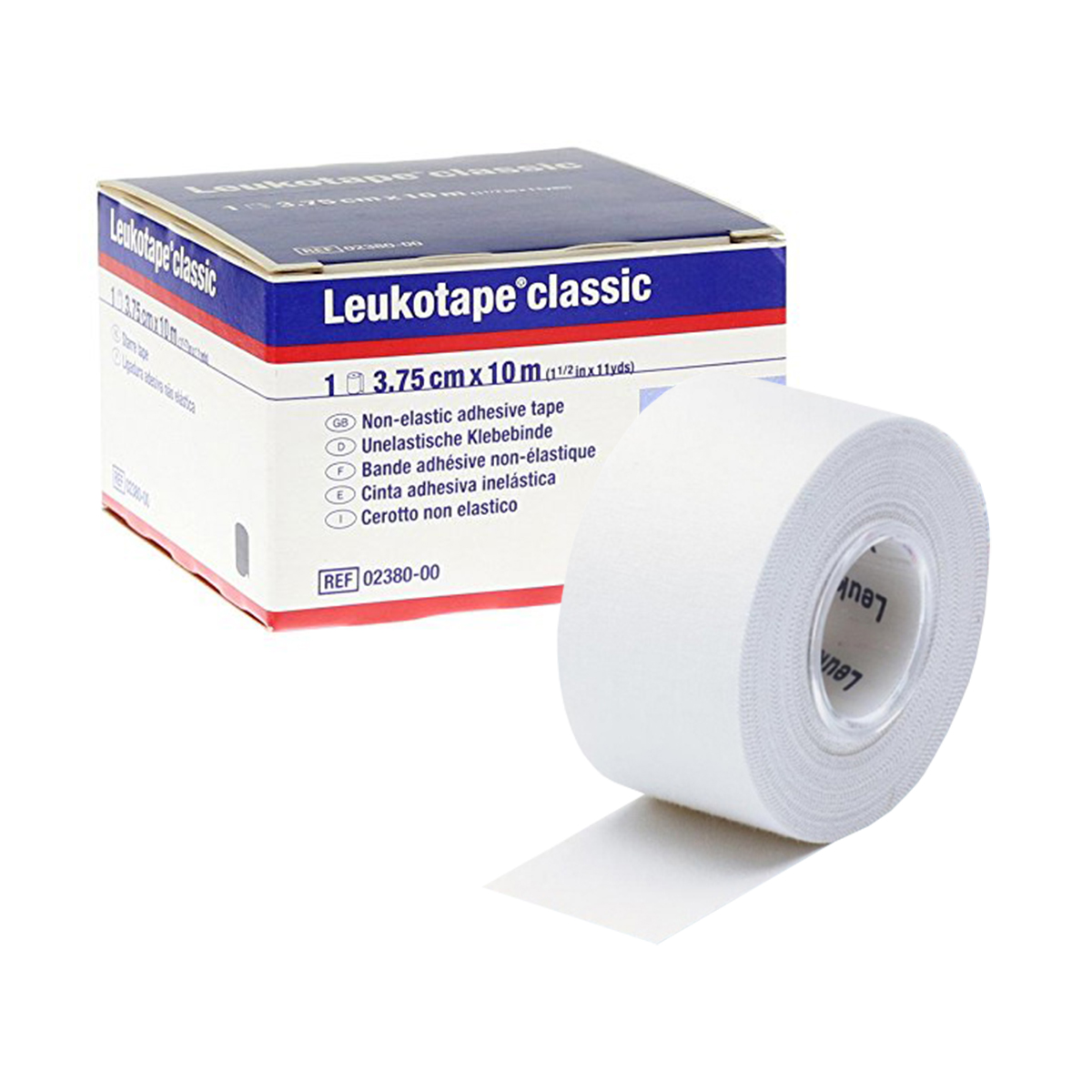 kactive_produktbild_bsn_leukotape_classic_weiss_3-75cm_1er_box_mit_rolle_1200x1200 BSN® Leukotape®  Classic 3,75 cm, 1er-Box