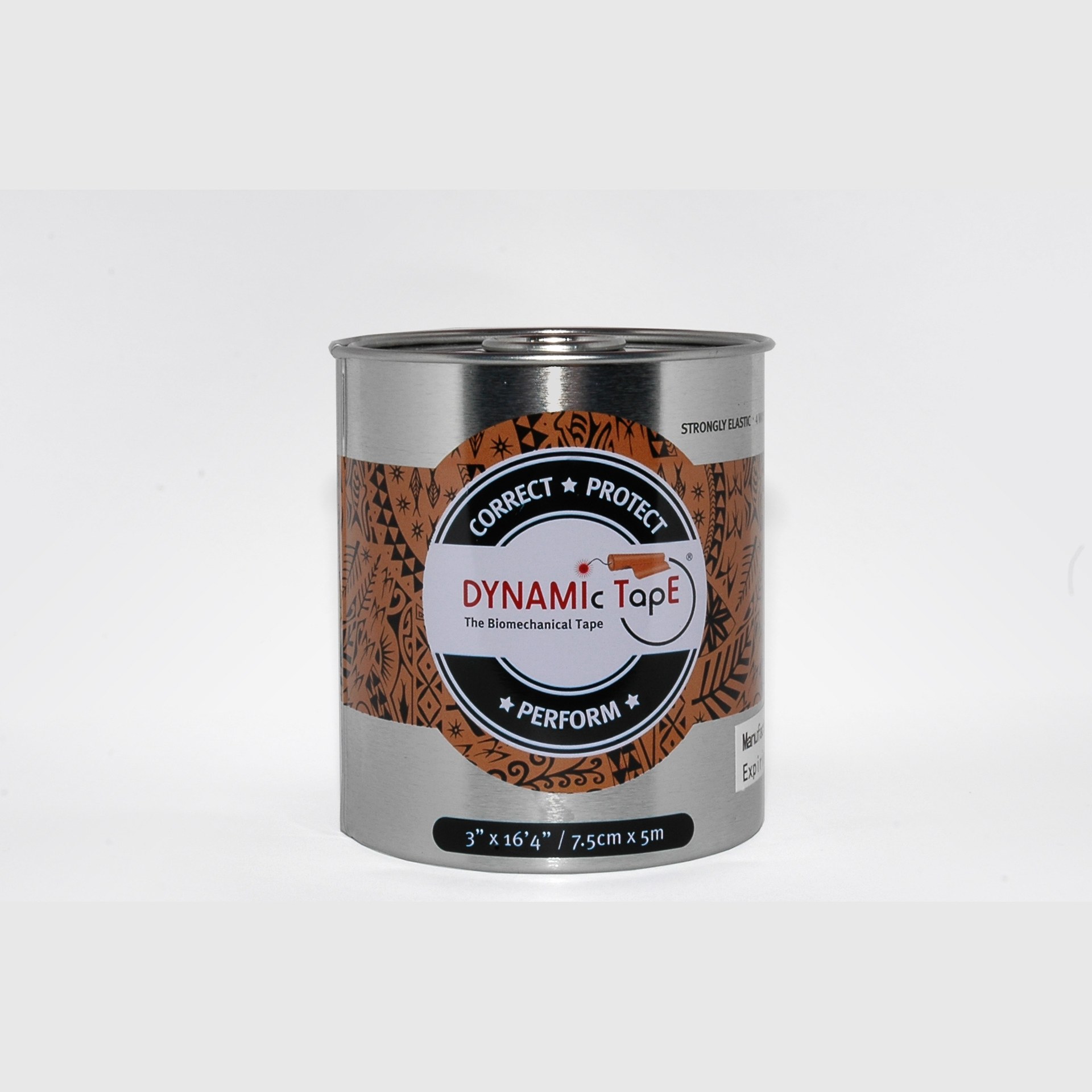 Rolle Dynamic Tape Standard 7,5 cm in der Metalldose