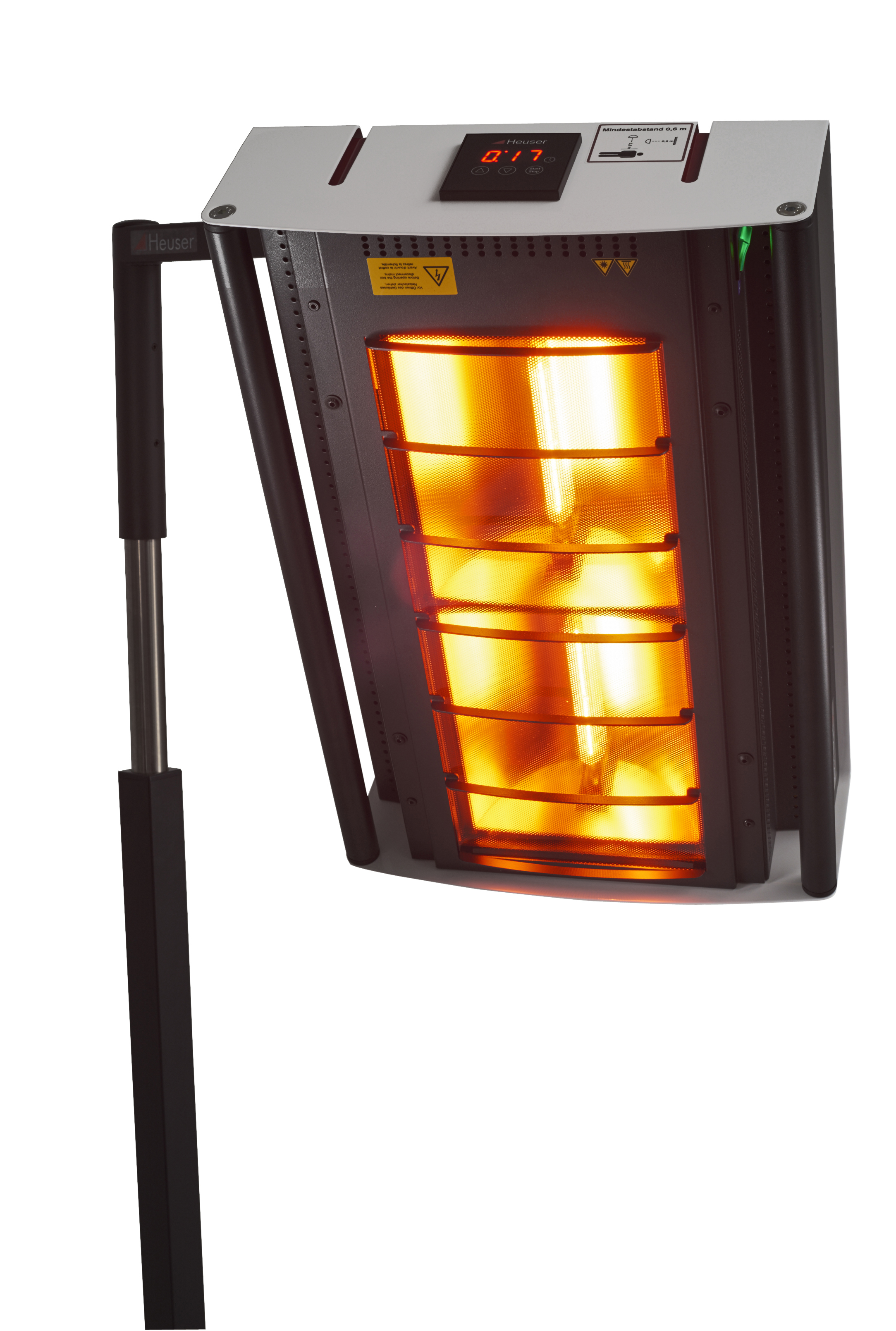 IRS-2-Kopf-gedreht Halogen infrared radiator IRS 2