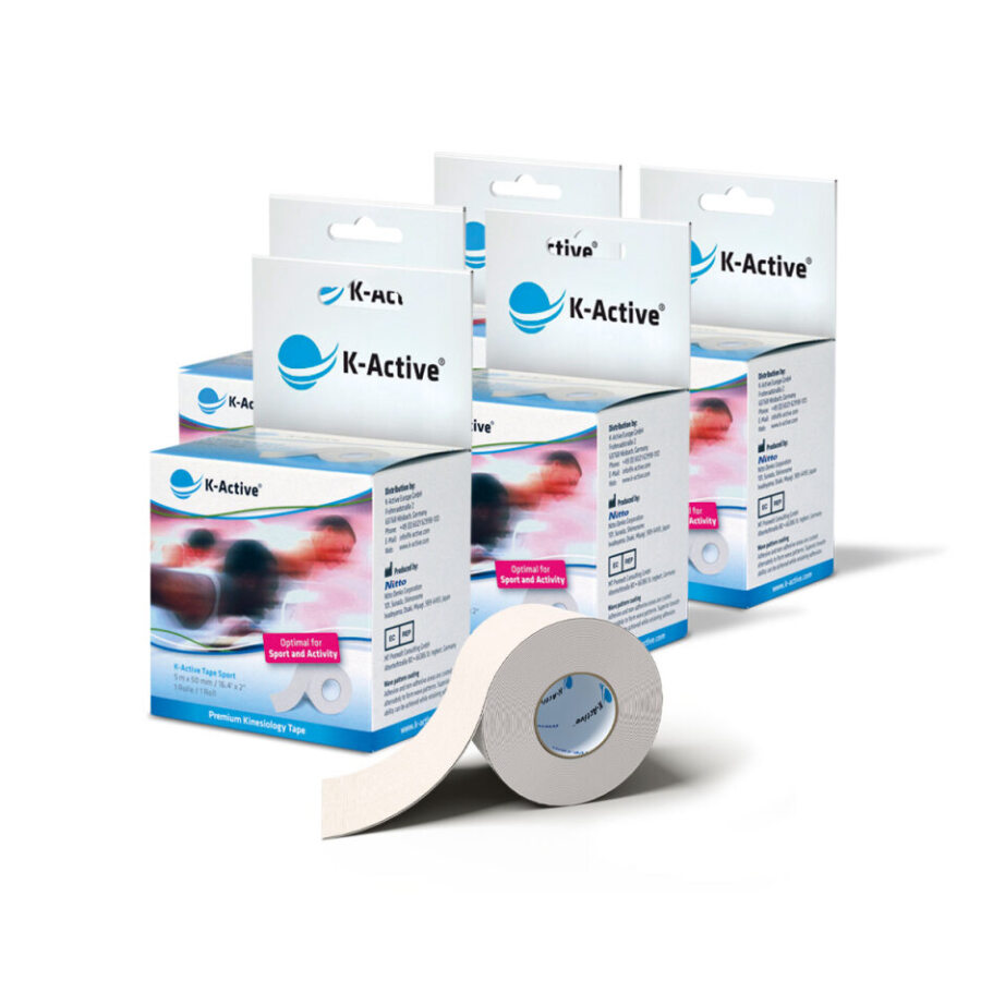 K-Active® Tape Sport 1er-Box Weiß 5er SET