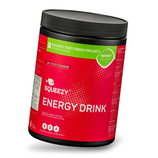 Squeezy ENERGY DRINK 650 g can, cherry