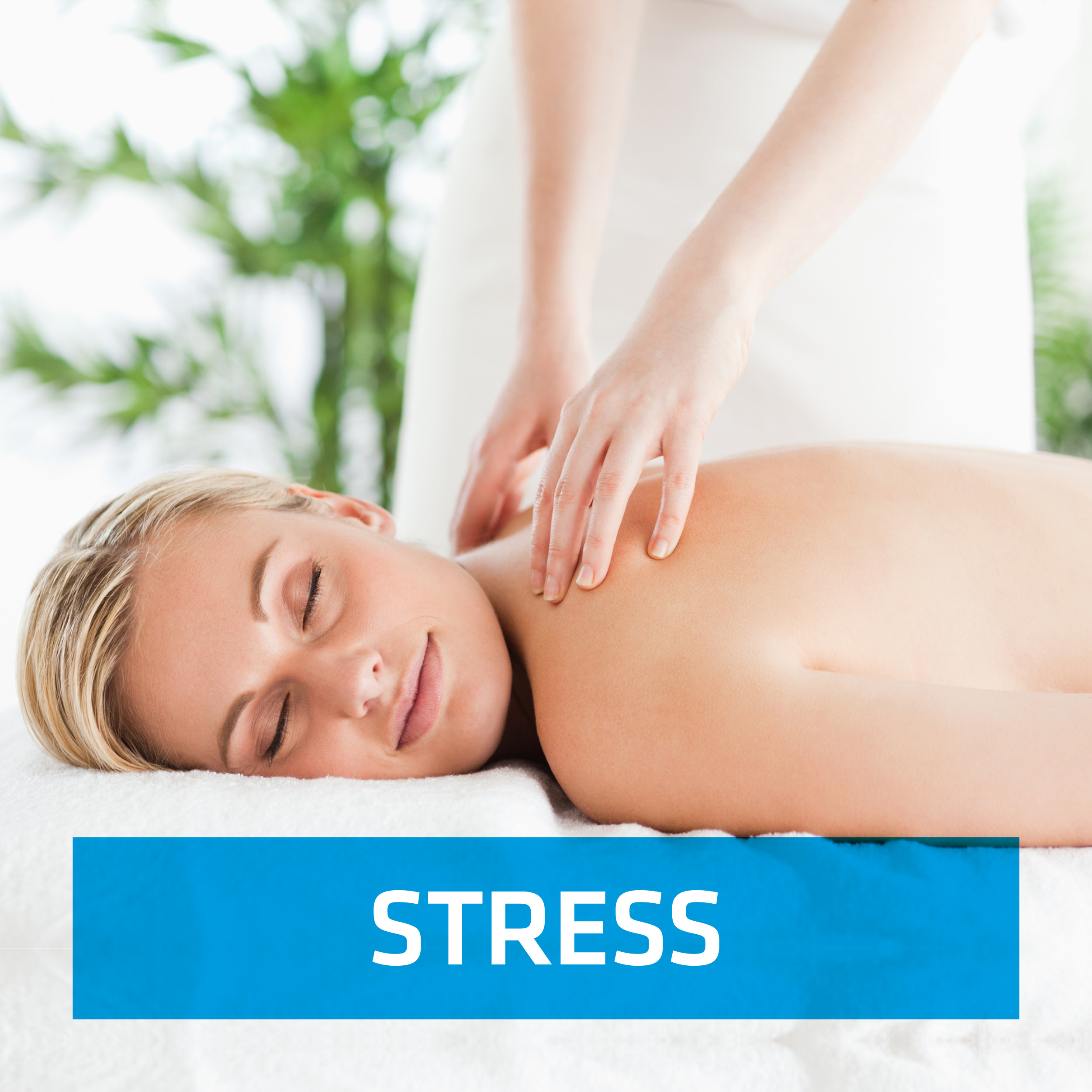 Frau Anti-Stress-Massage