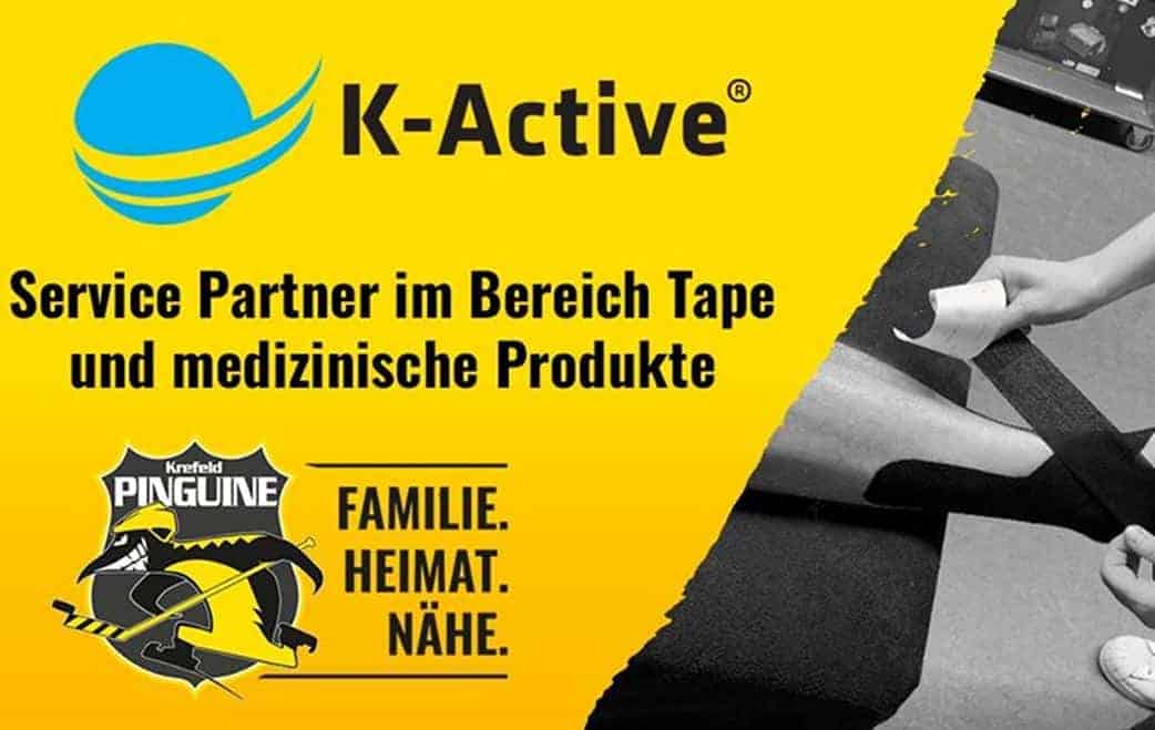 K-Active Partner Poster der Krefeld Pinguine
